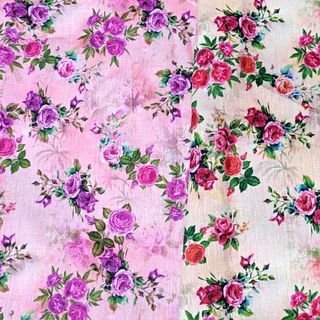 Linen Slub Digital Print No. 12